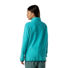 Rear view of a baltic Rossignol Jr 1/4 Zip Polar Fleece featuring high-density microfleece construction, deep 1/4 zip front closure, and an ergonomic stand-up collar.