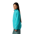 Side view of a baltic Rossignol Jr 1/4 Zip Polar Fleece featuring high-density microfleece construction, deep 1/4 zip front closure, and an ergonomic stand-up collar.