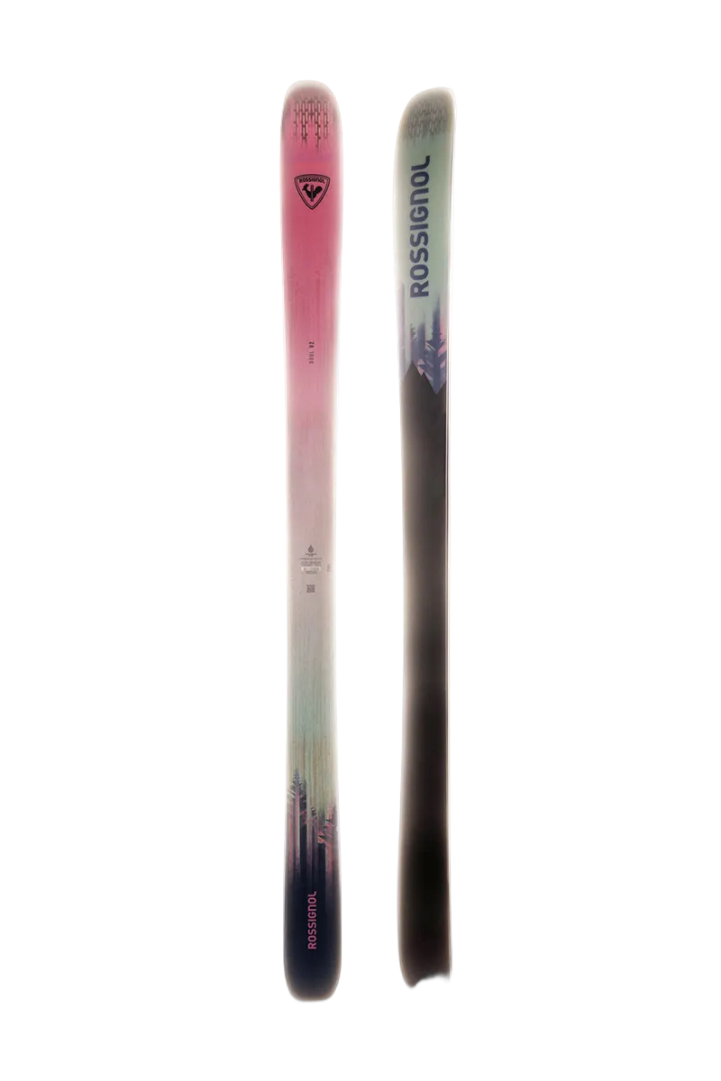 A pair of 2027 Rossignol Soul W 92 women's skis that are designed for freeride and all-mountain skiing.
