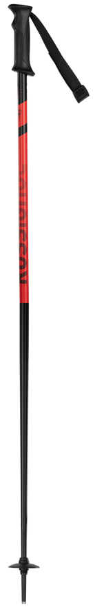 Rossignol Tactic Ski Poles featuring lightweight aluminum shafts, ergonomic grips, adjustable wrist straps, and all-mountain baskets.
