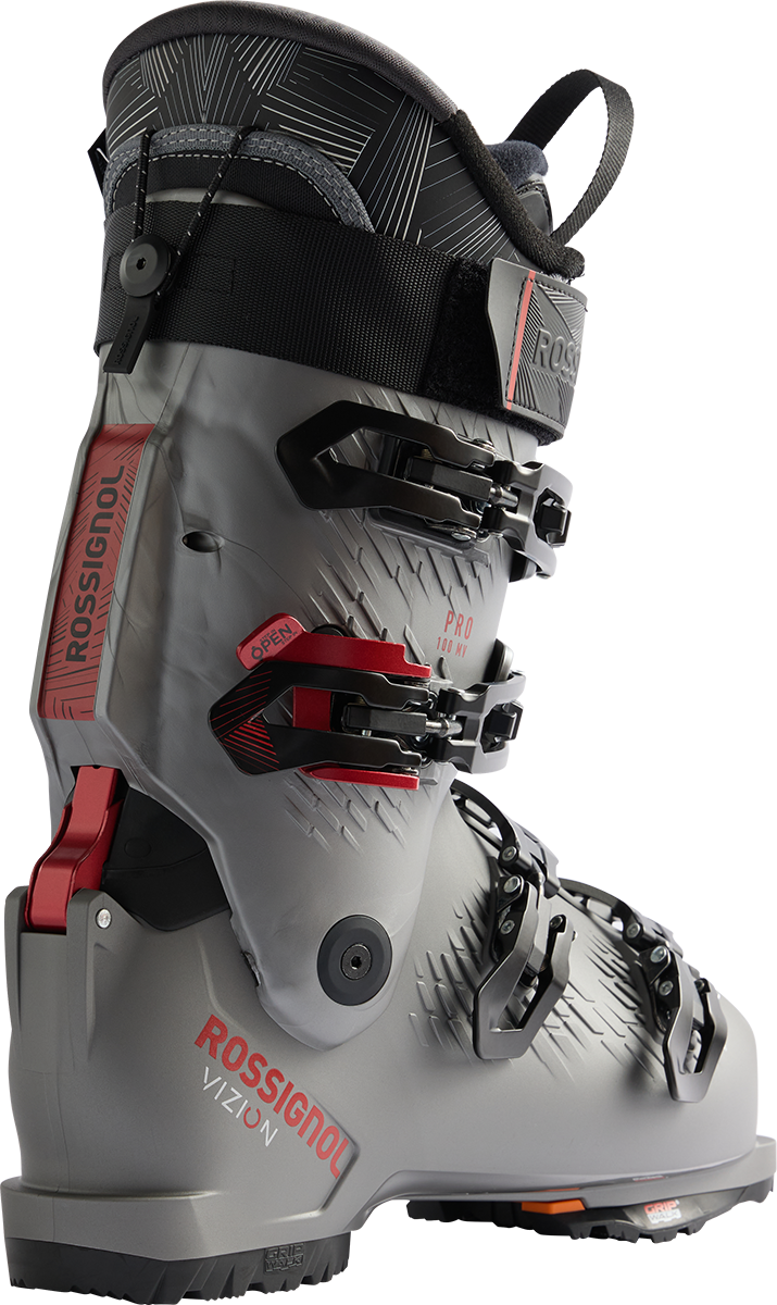 Rossignol Vizion 4B 100 Pro MV GW Ski Boots 2027 featuring Step In technology, 100 flex, 100 mm medium-volume fit, and GripWalk soles.