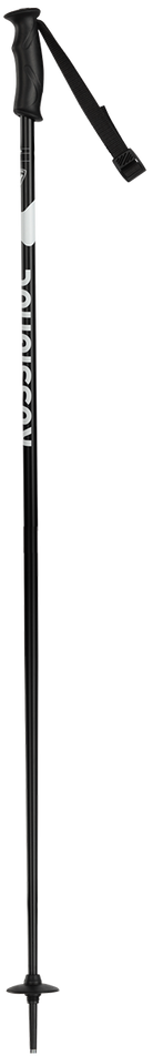Rossignol Women's Electra Ski Poles featuring lightweight aluminum shafts, ergonomic women's grips, adjustable wrist straps, and all-mountain baskets.