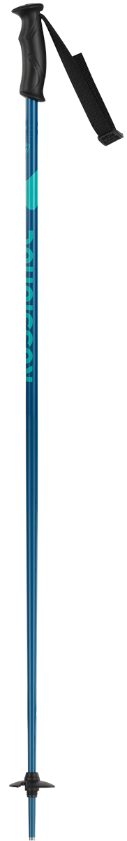 Rossignol Women's Electra Ski Poles featuring lightweight aluminum shafts, ergonomic women's grips, adjustable wrist straps, and all-mountain baskets.