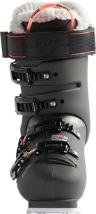 Rossignol Women's Pure 75 Elite GW Ski Boots 2027 featuring a low-volume fit, 75 flex, four-buckle closure, and GripWalk soles.