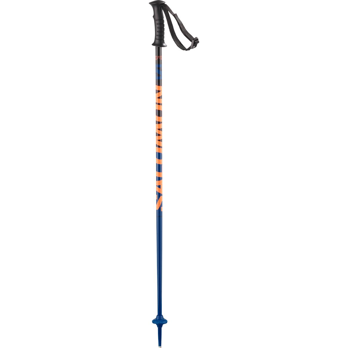A blue and orange Kaloo Junior Ski Pole that is lightweight and designed for kids.