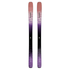 A pair of Salomon N Stance Pro W 88 women's all-mountain skis with a pink-to-purple-to-black gradient design, shown vertically.
