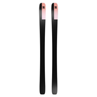 A pair of Salomon N Stance Pro W 88 women's all-mountain skis with a pink-to-purple-to-black gradient design, shown vertically.