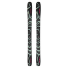 A pair of black 2027 Salomon QST 100 Skis that are designed for all-mountain and freeride skiing.