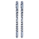 A pair of Salomon QST 100 Cosmic Sky skis that are intended for freeride skiing.