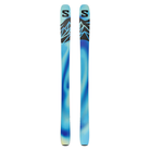 A pair of Salomon QST 100 Cosmic Sky skis that are intended for freeride skiing.