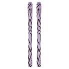 A pair of lilac 2027 Salomon QST 94 skis that are designed for all-mountain and freeride skiing.