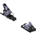 A Salomon Strive 12 ski binding in the Cosmic colorway that pairs with the QST 100 skis.