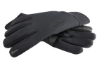 A pair of black Seirus Women's Xtreme Soundtouch All Weather Gloves that are lightweight, low-bulk, breathable, and waterproof.
