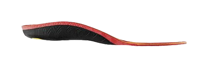 Sidas 3feet Eco Winter High Insoles showing contoured high-arch 3D EVA structure, 100% recycled woven polyester top cover, Evamic Insulated thermal layer, and low-profile heel cushioning pad.