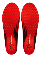 Sidas Winter 3D Performance Insoles showing contoured 3D anatomical EVA shell, integrated heel shock absorption pad, micro-fiber top cover, and insulating aluminum thermal foil layer.