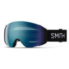 Front view of the Smith 4D MAG S Goggles featuring a scaled-down frame, down-curved BirdsEye Vision ChromaPop lens, integrated magnetic MAG retention levers, triple-layer DriWix face foam, and a silicone-backed QuickFit strap.