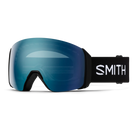 Front view of the Smith 4D MAG XL Goggles featuring an oversized OTG-compatible frame, down-curved BirdsEye Vision ChromaPop lens, integrated magnetic MAG retention levers, triple-layer DriWix face foam, and a silicone-backed QuickFit strap.