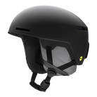 Side view of a black Smith Code MIPS Helmet featuring lightweight in-mold construction, zonal Koroyd honeycomb structures, six fixed ventilation ports, a BOA 360 Fit System dial, and a Fidlock magnetic chin strap buckle.