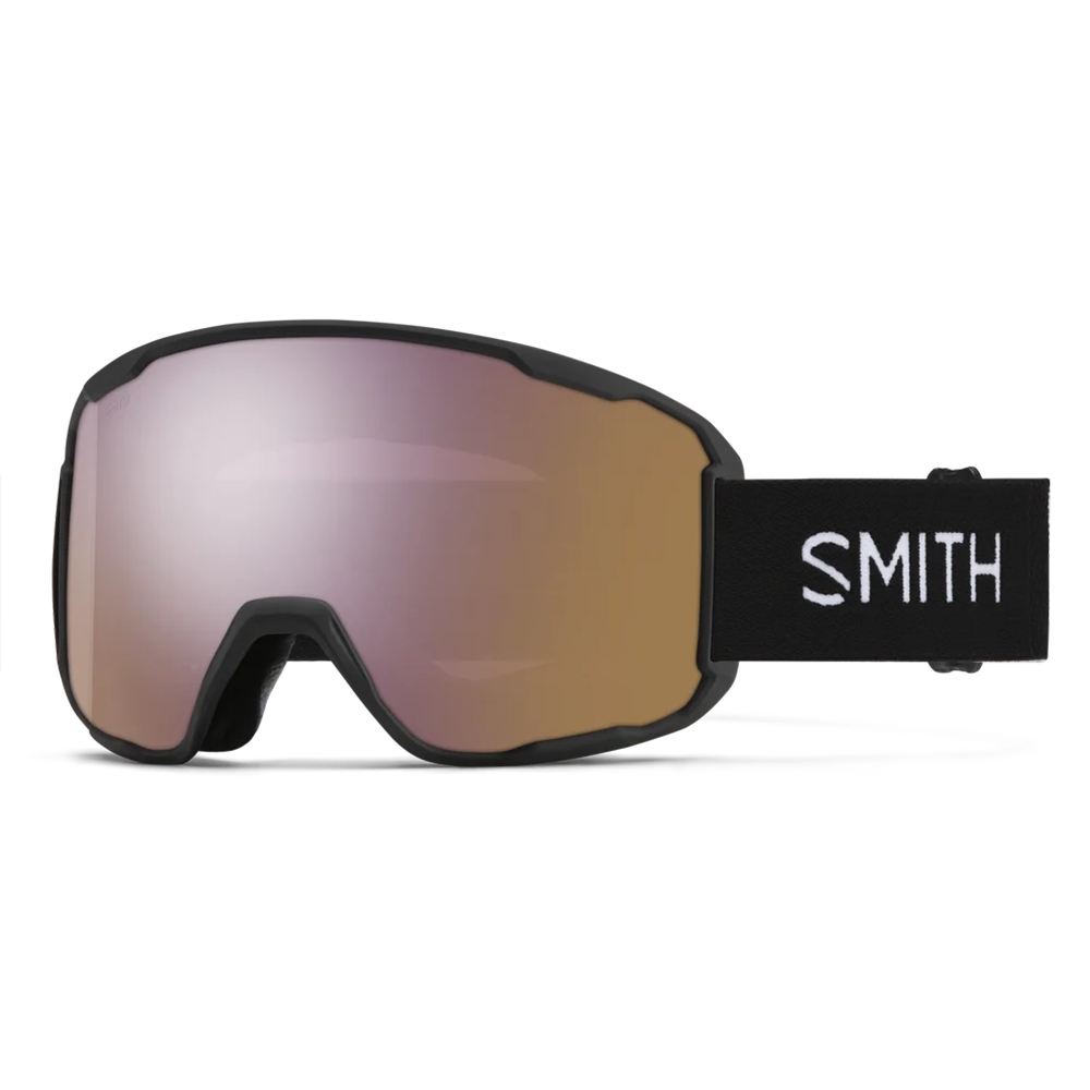 Front view of the Smith Preview Goggles featuring BirdsEye Vision expanded frame geometry, spherical Carbonic-x ChromaPop lens, triple-layer DriWix face foam, and an ultra-wide silicone-backed QuickFit strap.