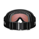 Rear view of the Smith Preview Goggles featuring BirdsEye Vision expanded frame geometry, spherical Carbonic-x ChromaPop lens, triple-layer DriWix face foam, and an ultra-wide silicone-backed QuickFit strap.