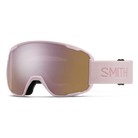 Front view of the Smith Preview Low Bridge Fit Goggles featuring BirdsEye Vision expanded frame geometry, modified low-bridge nose pocket foam contours, spherical Carbonic-x ChromaPop lens, and an ultra-wide silicone-backed QuickFit strap.