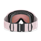 Rear view of the Smith Preview Low Bridge Fit Goggles featuring BirdsEye Vision expanded frame geometry, modified low-bridge nose pocket foam contours, spherical Carbonic-x ChromaPop lens, and an ultra-wide silicone-backed QuickFit strap.
