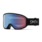 Front view of the Smith Reason OTG Goggles featuring an over-the-glasses compatible frame, floating foam temple membrane, cylindrical Carbonic-x lens, double-layer DriWix face foam, and a silicone-backed QuickFit strap.