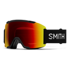 Front view of the Smith Squad Goggles 2027 featuring a low-profile semi-rimless frame, cylindrical Carbonic-x ChromaPop lens, dual-layer DriWix face foam, and a silicone-backed QuickFit strap.