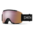 Front view of the Smith Squad Goggles 2027 featuring a low-profile semi-rimless frame, cylindrical Carbonic-x ChromaPop lens, dual-layer DriWix face foam, and a silicone-backed QuickFit strap.