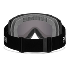 Rear view of the Smith Squad Goggles 2027 featuring a low-profile semi-rimless frame, cylindrical Carbonic-x ChromaPop lens, dual-layer DriWix face foam, and a silicone-backed QuickFit strap.
