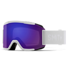Front view of the Smith Squad Goggles 2027 featuring a low-profile semi-rimless frame, cylindrical Carbonic-x ChromaPop lens, dual-layer DriWix face foam, and a silicone-backed QuickFit strap.