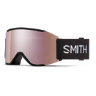 Front view of the Smith Squad MAG Goggles featuring a semi-rimless frame with integrated magnetic MAG retention levers, a cylindrical Carbonic-x ChromaPop lens, triple-layer DriWix face foam, and an ultra-wide silicone-backed strap.