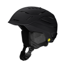 Side view of a black Smith Vantage 2 MIPS Helmet featuring Hybrid SL shell construction, zonal Koroyd honeycomb structures, dual-regulator 40-vent climate control, and a BOA 360 Fit System dial.