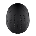 Top view of a black Smith Vantage 2 MIPS Helmet featuring Hybrid SL shell construction, zonal Koroyd honeycomb structures, dual-regulator 40-vent climate control, and a BOA 360 Fit System dial.