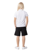 Sofibella SB Boys' Short Sleeve Polo featuring lightweight performance fabric, breathable comfort, and a classic athletic fit.