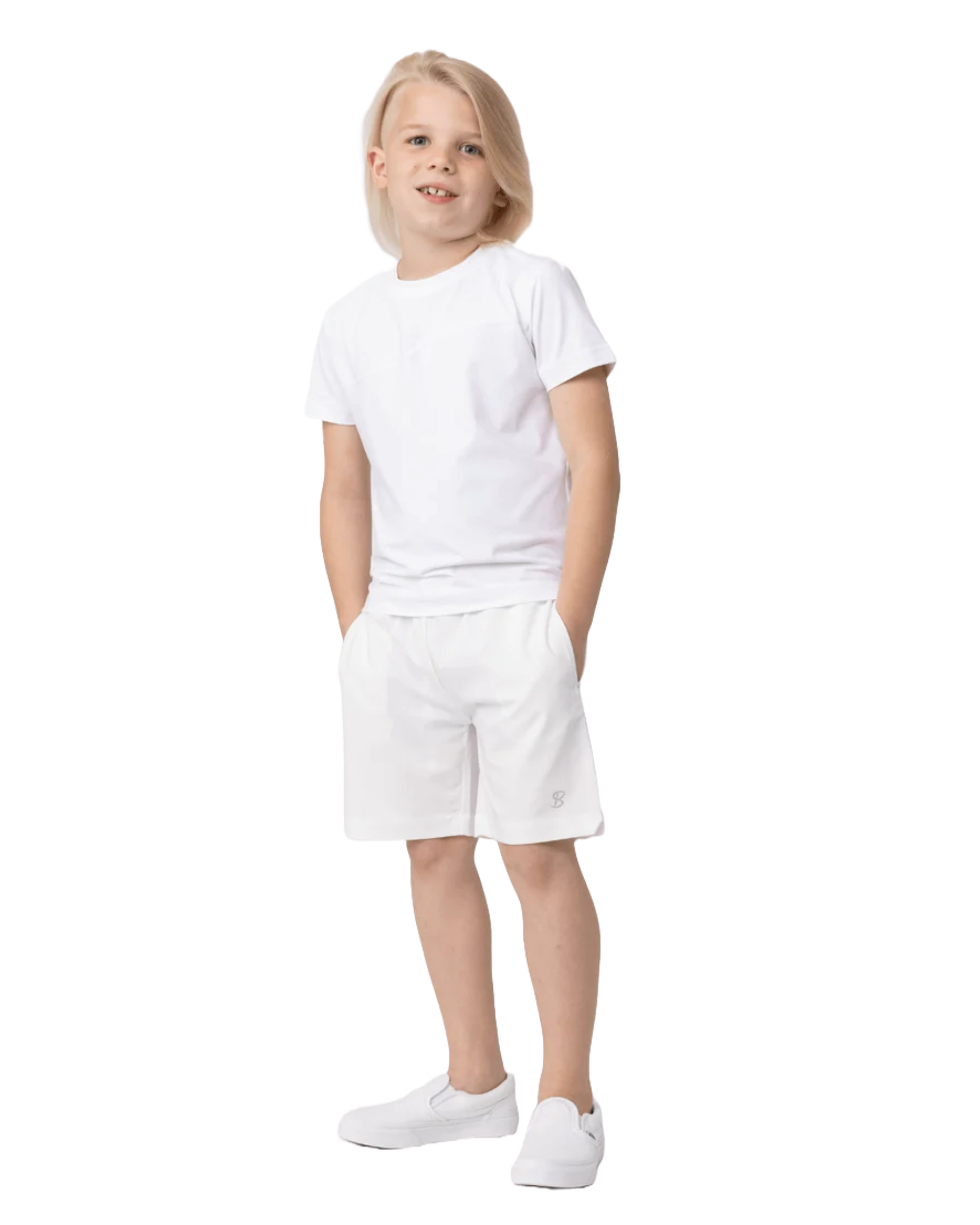 Sofibella SB Boys' Shorts featuring lightweight performance fabric, an athletic fit, and breathable comfort for active wear.