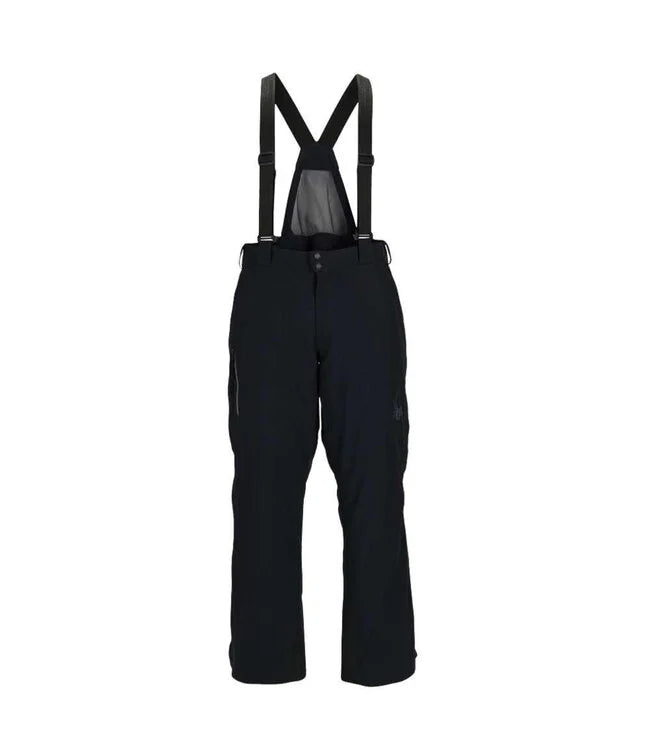 Spyder Men's Tarantula Full Zip Ski Pants featuring full-length side zippers, lightweight insulation, weather-resistant fabric, and race-ready over-pants design.