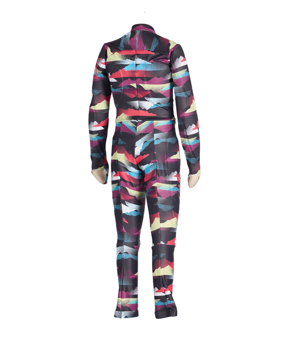 Spyder Performance GS Race Suit featuring stretch performance fabric, removable impact pads, aerodynamic fit, and giant slalom race performance.