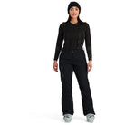 Spyder Women's Tarantula Full Zip Ski Pants featuring full-length side zippers, lightweight insulation, weather-resistant fabric, and a women's-specific race fit.