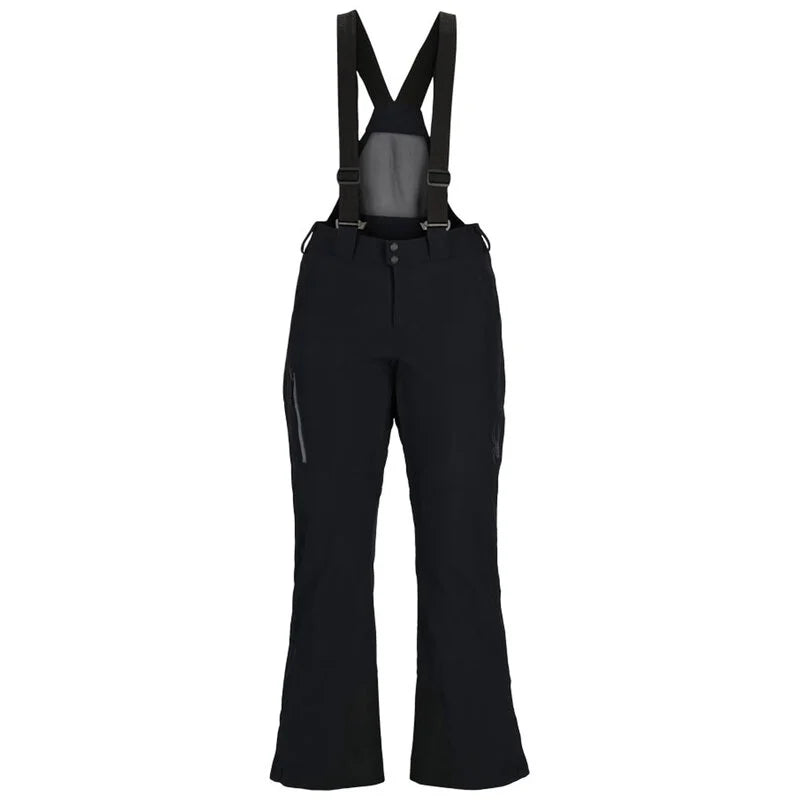 Spyder Women's Tarantula Full Zip Ski Pants featuring full-length side zippers, lightweight insulation, weather-resistant fabric, and a women's-specific race fit.