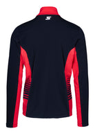 Stöckli Men's Functional Shirt Race T-Neck featuring moisture-wicking stretch fabric, mock T-neck, athletic fit, and lightweight performance for alpine skiing.