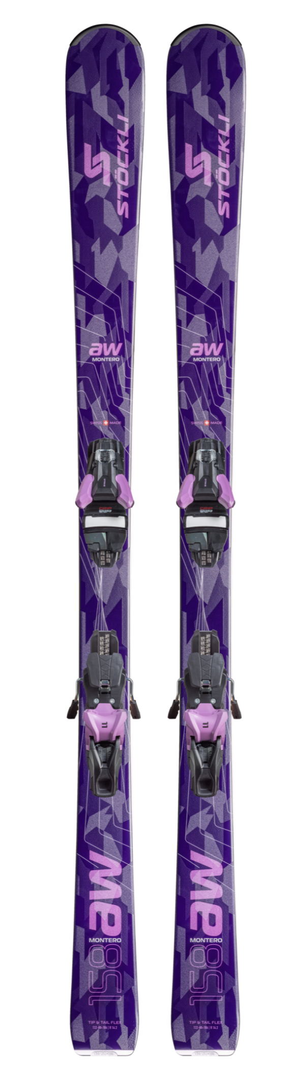 Stöckli Montero AW skis with Salomon Strive 11 bindings 2026
