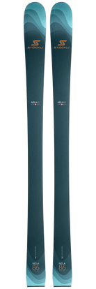 Stöckli Nela 86 Women's Skis 2027 featuring an 86 mm waist, lightweight construction, and versatile all-mountain performance for groomed and variable snow.