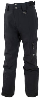 A pair of black Sunice Boys Laser Ski Pants that are waterproof, breathable, and stretchable.