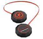 Sweet Protection Audio Chips XV showing slim round drop-in helmet speakers, low-profile tapered housing, glove-friendly push-button controls, integrated microphone port, and USB-C charging connector.
