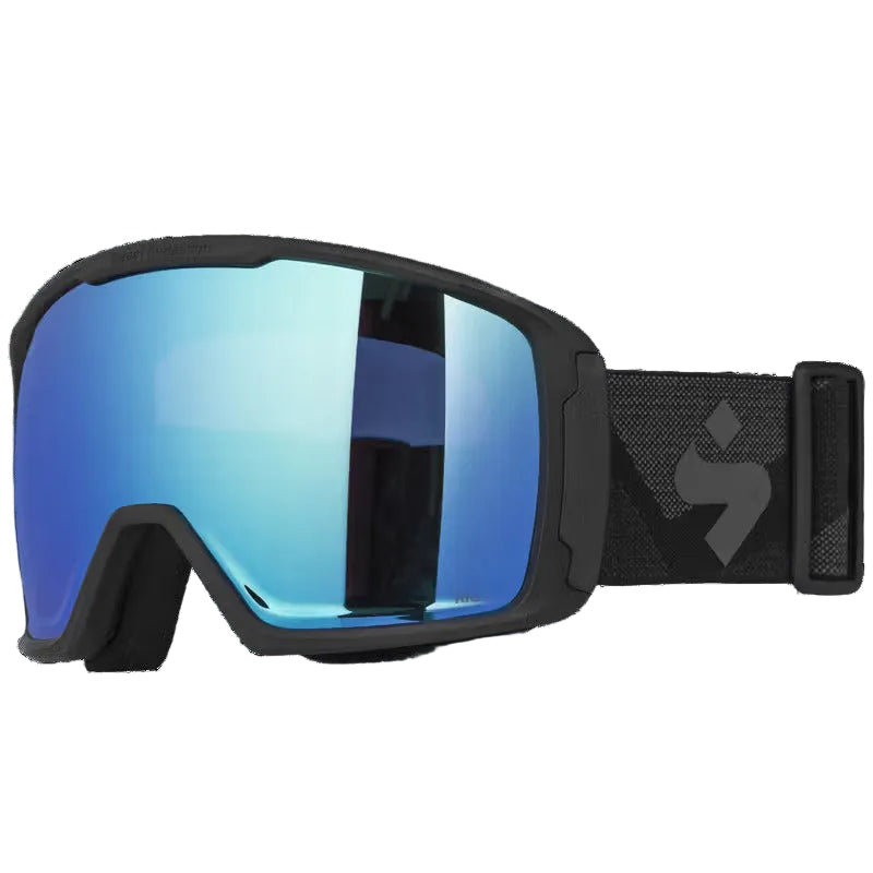 Sweet Protection Clockwork MAX Race Goggles with bonus lens featuring RIG® lens technology, oversized frame, anti-fog double lens, and premium alpine race performance.