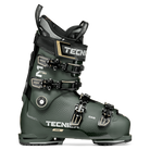 A dark green 2027 Tecnica Mach1 HV 120 ski boot that features a 120 flex rating, a high-volume fit, and is designed for men.