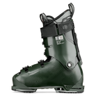 A dark green 2027 Tecnica Mach1 HV 120 ski boot that features a 120 flex rating, a high-volume fit, and is designed for men.