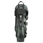 A dark green Tecnica Mach1 LV 120 ski boot that features a 120 flex rating, a low-volume fit, and is designed for men.