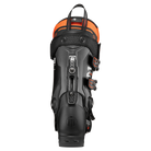 A black and orange 2027 Tecnica Mach1 MV 110 ski boot that features a 110 flex rating, a medium-volume fit, and GripWalk soles.